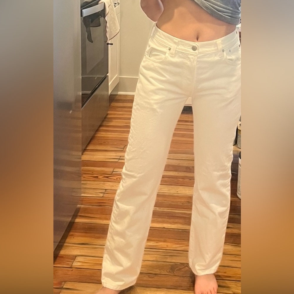 Vintage white 501 Levi’s 30x30 tailored to 27